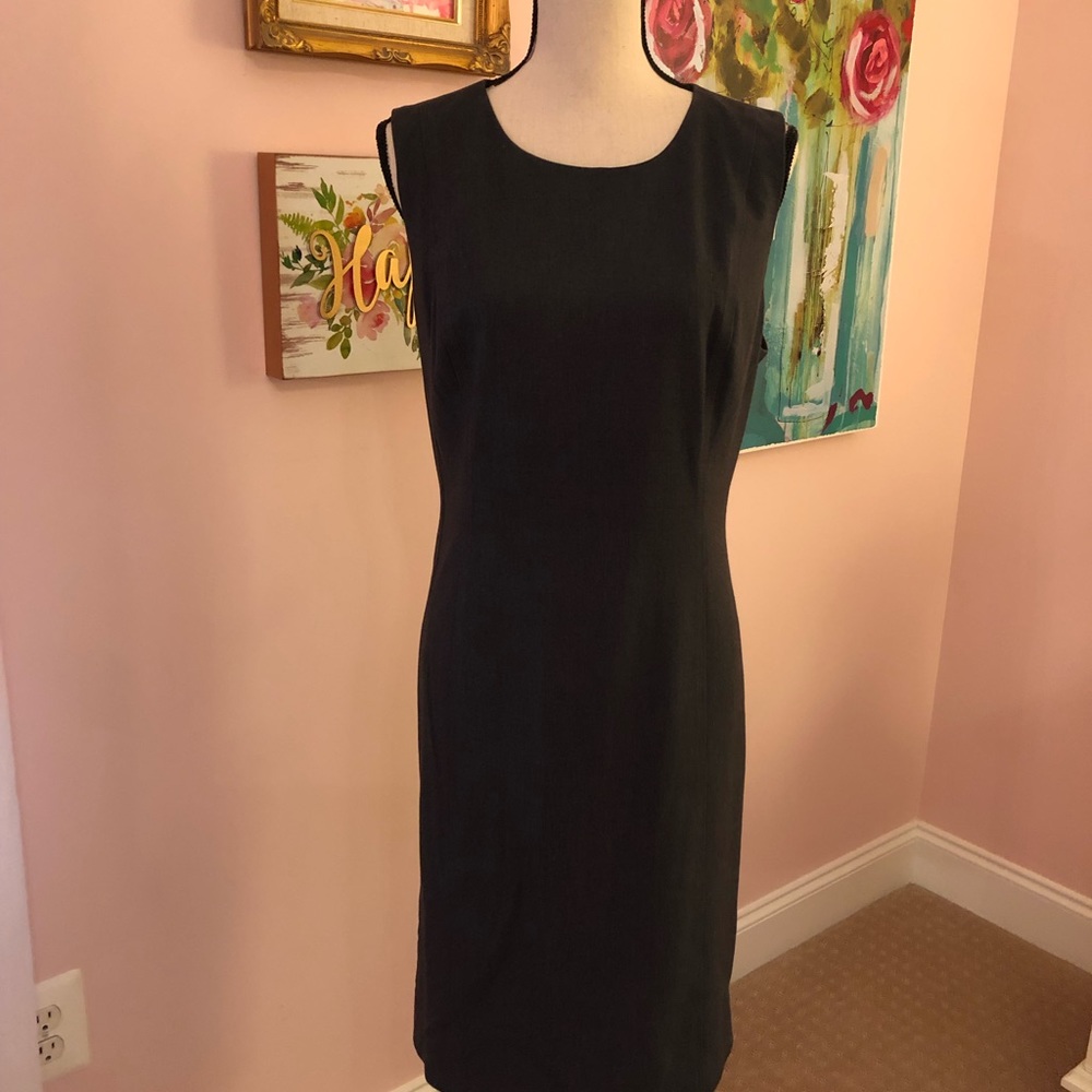 Classic charcoal gray work dress!